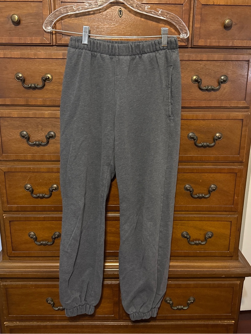 Brandy Melville Gray Oversized Sweatpants Joggers Elastic Waist Y2K OS